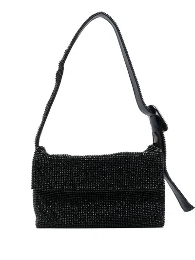 Benedetta Bruzziches Vitty La Mignon Crystal-embellished Mini Bag In Black