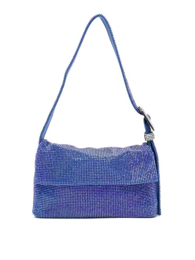 Benedetta Bruzziches Vitty La Mignon Crystal-embellished Mini Bag In Blue