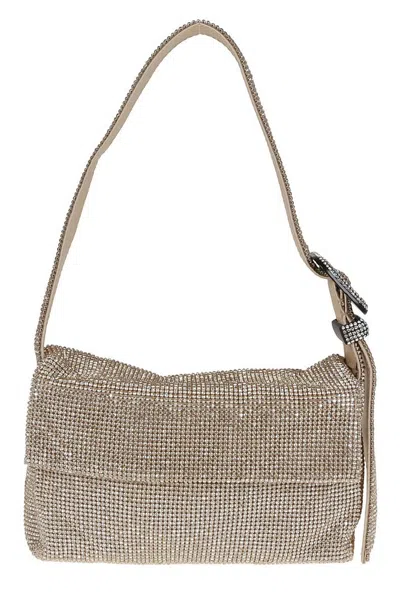 Benedetta Bruzziches Vitty La Mignon Embellished Shoulder Bag In Gold