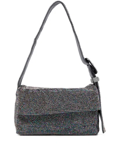 Benedetta Bruzziches Vitty La Mignon Rhinestone Shoulder Bag In Grey