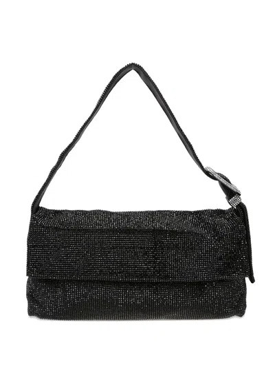 Benedetta Bruzziches Vitty La Mignon Embellished Shoulder Bag In Black
