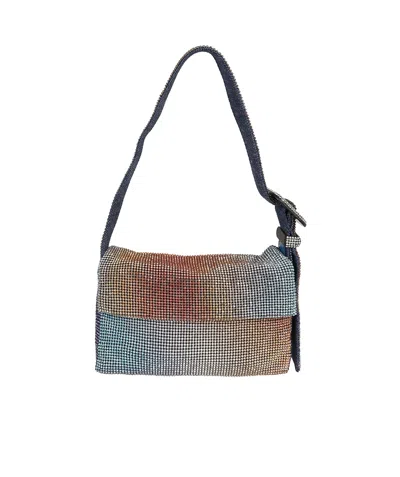 Benedetta Bruzziches Vitty La Mignon Shoulder Bag In Arancio/celeste