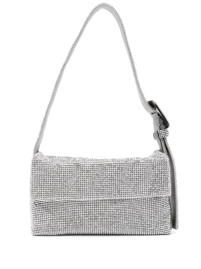 Benedetta Bruzziches Crystal-embellishment Shoulder Bag In Silver