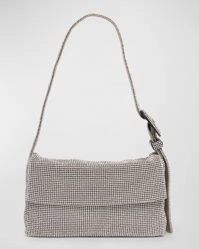 BENEDETTA BRUZZICHES VITTY MIGNON MESH CRYSTAL SHOULDER BAG