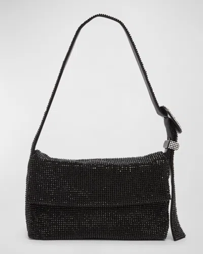 BENEDETTA BRUZZICHES VITTY MIGNON MESH CRYSTAL SHOULDER BAG