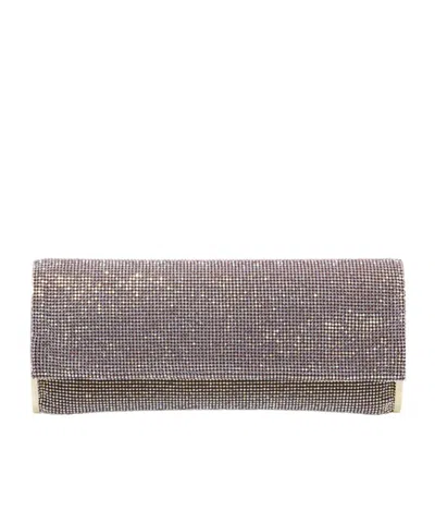 Benedetta Bruzziches Water Drill Flip Cover Hand Bag In Gray