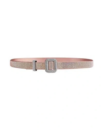 Benedetta Bruzziches Woman Belt Antique Rose Size Onesize Textile Fibers In Pink