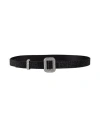 Benedetta Bruzziches Woman Belt Black Size Onesize Textile Fibers