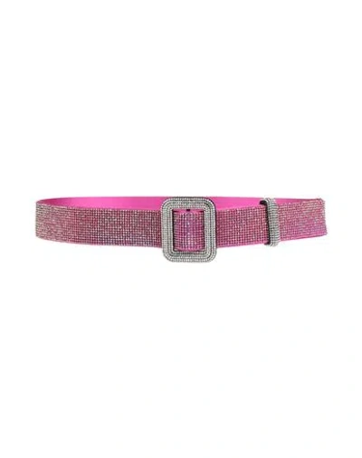 Benedetta Bruzziches Woman Belt Fuchsia Size Onesize Textile Fibers In Pink