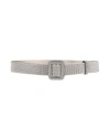 Benedetta Bruzziches Woman Belt Light Grey Size Onesize Textile Fibers In Gray