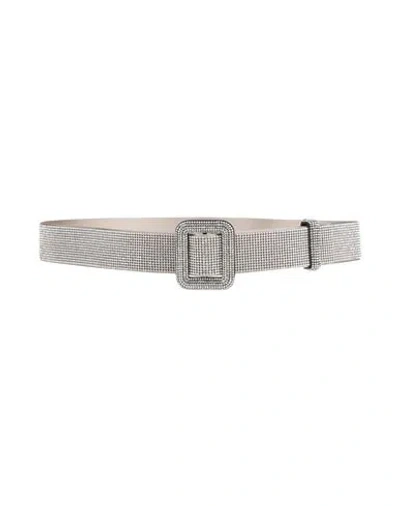 Benedetta Bruzziches Woman Belt Light Grey Size Onesize Textile Fibers In Gray