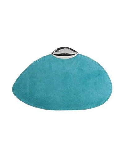 BENEDETTA BRUZZICHES BENEDETTA BRUZZICHES WOMAN HANDBAG AZURE SIZE - LEATHER