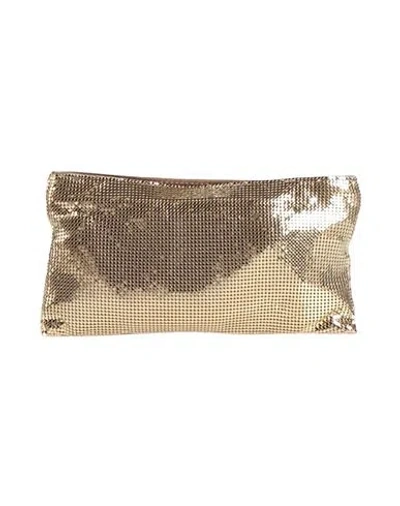 Benedetta Bruzziches Woman Handbag Gold Size - Textile Fibers