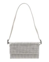 Benedetta Bruzziches Woman Handbag Light Grey Size - Metal, Crystal