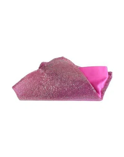 Benedetta Bruzziches Woman Handbag Magenta Size - Textile Fibers, Metal In Gray