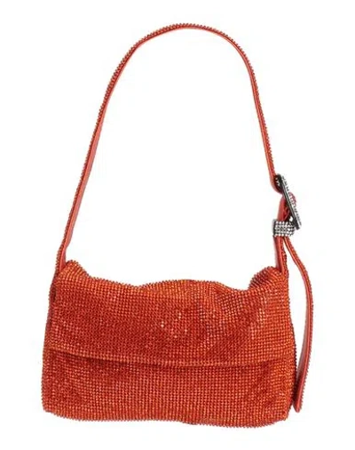 Benedetta Bruzziches Woman Handbag Orange Size - Textile Fibers In Orange