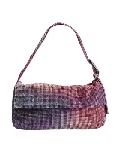 Benedetta Bruzziches Woman Handbag Purple Size - Aluminum, Crystal, Silk