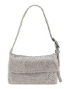 Benedetta Bruzziches Woman Handbag Silver Size - Aluminum, Crystal, Silk