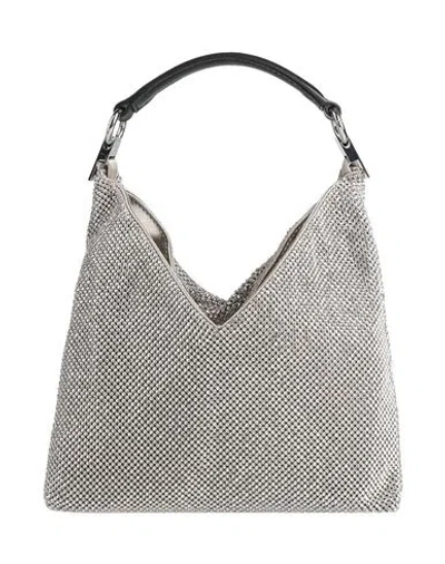 Benedetta Bruzziches Woman Handbag Silver Size - Textile Fibers