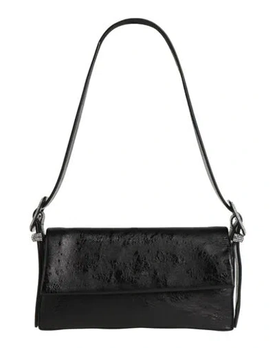 Benedetta Bruzziches Woman Shoulder Bag Black Size - Textile Fibers