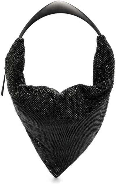 Benedetta Bruzziches Ursolina Crystal-embellished Clutch Bag In Black