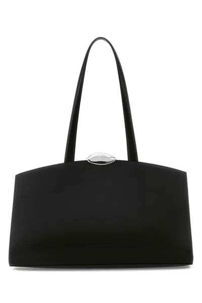 BENEDETTA BRUZZICHES BENEDETTA BRUZZICHES WOMEN BLACK  LEATHER SERENA SHOPPING BAG