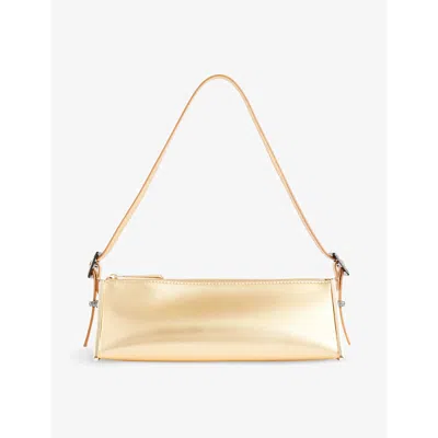 Benedetta Bruzziches Womens Gold Joy Rhinestone-embellished Leather Shoulder Bag