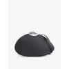 Benedetta Bruzziches Belle De Jour Ariel Leather Clutch Bag In Nero