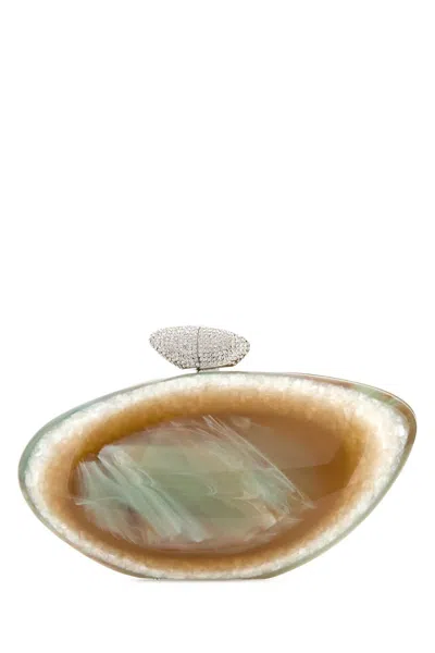 Benedetta Bruzziches Women Printed Pvc Armonia Clutch In Multi