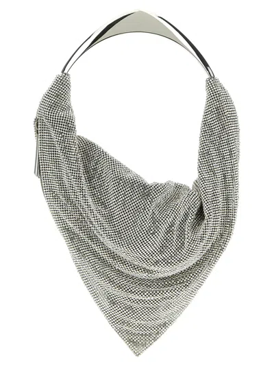 Benedetta Bruzziches Ursolina Embellished Zipped Shoulder Bag In Gray
