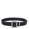 Benedetta Bruzziches Adjustable Crystal Embellished Square Buckle Belt In Black