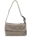Benedetta Bruzziches Woman Handbag Gold Size - Aluminum, Crystal, Silk In Beige