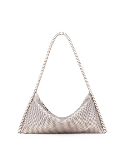 Benedetta Bruzziches Women's Your Best Friend La Grande Crystal Metal Shoulder Bag In Silver