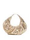 Benedetta Bruzziches Yennefer Crystal-embellished Tote Bag In Gold