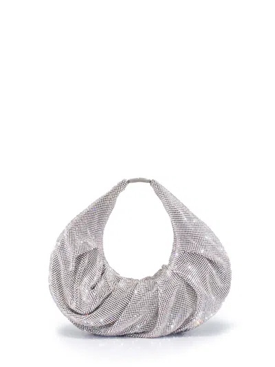 Benedetta Bruzziches Yennefer Crystal Top Handle Bag In Grey
