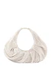Benedetta Bruzziches Yennefer Crystal-embellished Draped Shoulder Bag In White