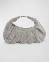 Benedetta Bruzziches Yennefer Mesh Metallic Crystal Top-handle Bag In Crystal On Silver