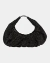 Benedetta Bruzziches Yennefer Mesh Metallic Crystal Top-handle Bag In James Bond