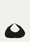 Benedetta Bruzziches Yennefer Mesh Metallic Crystal Top-handle Bag In James Bond