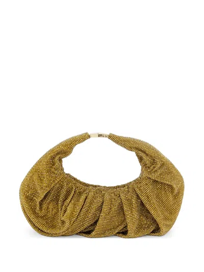 Benedetta Bruzziches Yennefer Rhinestone-embellishment Shoulder Bag In Gold
