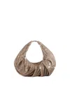 Benedetta Bruzziches Yennefer Rhinestone Shoulder Bag In Brown