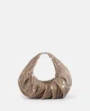 Benedetta Bruzziches Yennefer Rhinestone Shoulder Bag In Grey