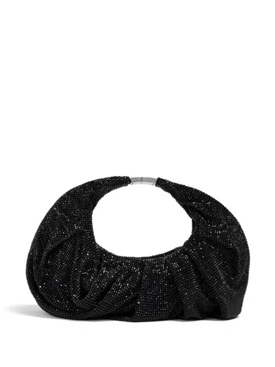 Benedetta Bruzziches Slouchy Beaded Mini Bag With All Over Strass In James Bond