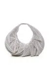 Benedetta Bruzziches Yennefer Crystal Top Handle Bag In Silver