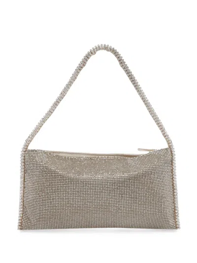 Benedetta Bruzziches Your Best Friend Crystal-embellished Shoulder Bag In Silver