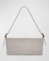Benedetta Bruzziches Your Best Friend La Grande Mesh Crystal Shoulder Bag In Crystal On Silver
