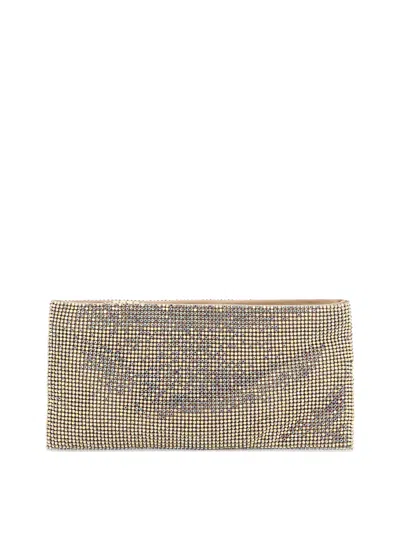 Benedetta Bruzziches Your Best Friend La Petite Crossbody Bags Pink In Gold