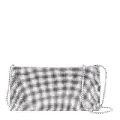 Benedetta Bruzziches Your Best Friend La Petite Pochette Bag In Silver