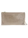 Benedetta Bruzziches Your Best Friend La Petite Crossbody Bags Pink In Rhinestone Mesh