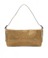 Benedetta Bruzziches Aluminum Mesh Bag In Brown